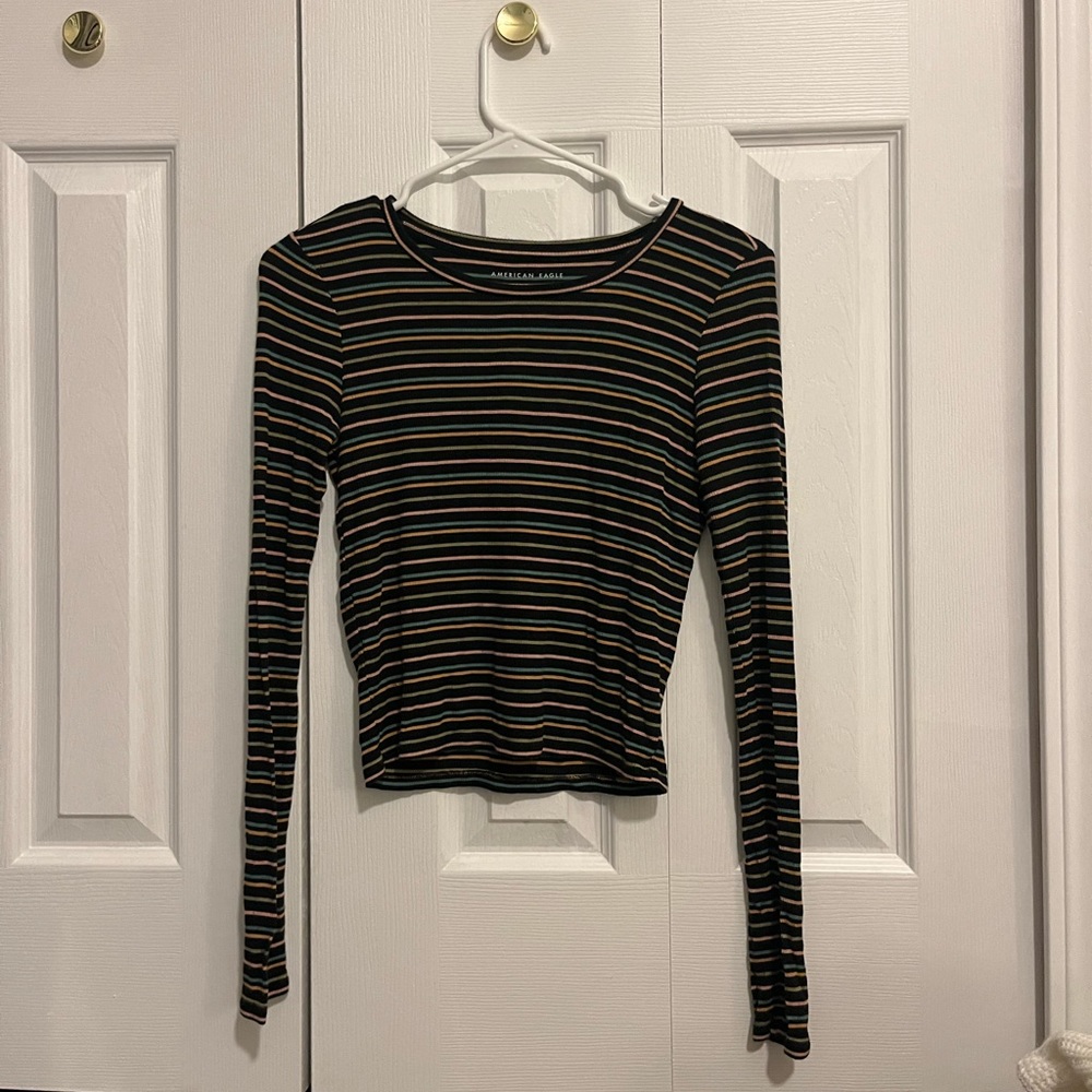 American Eagle Striped Long Sleeve